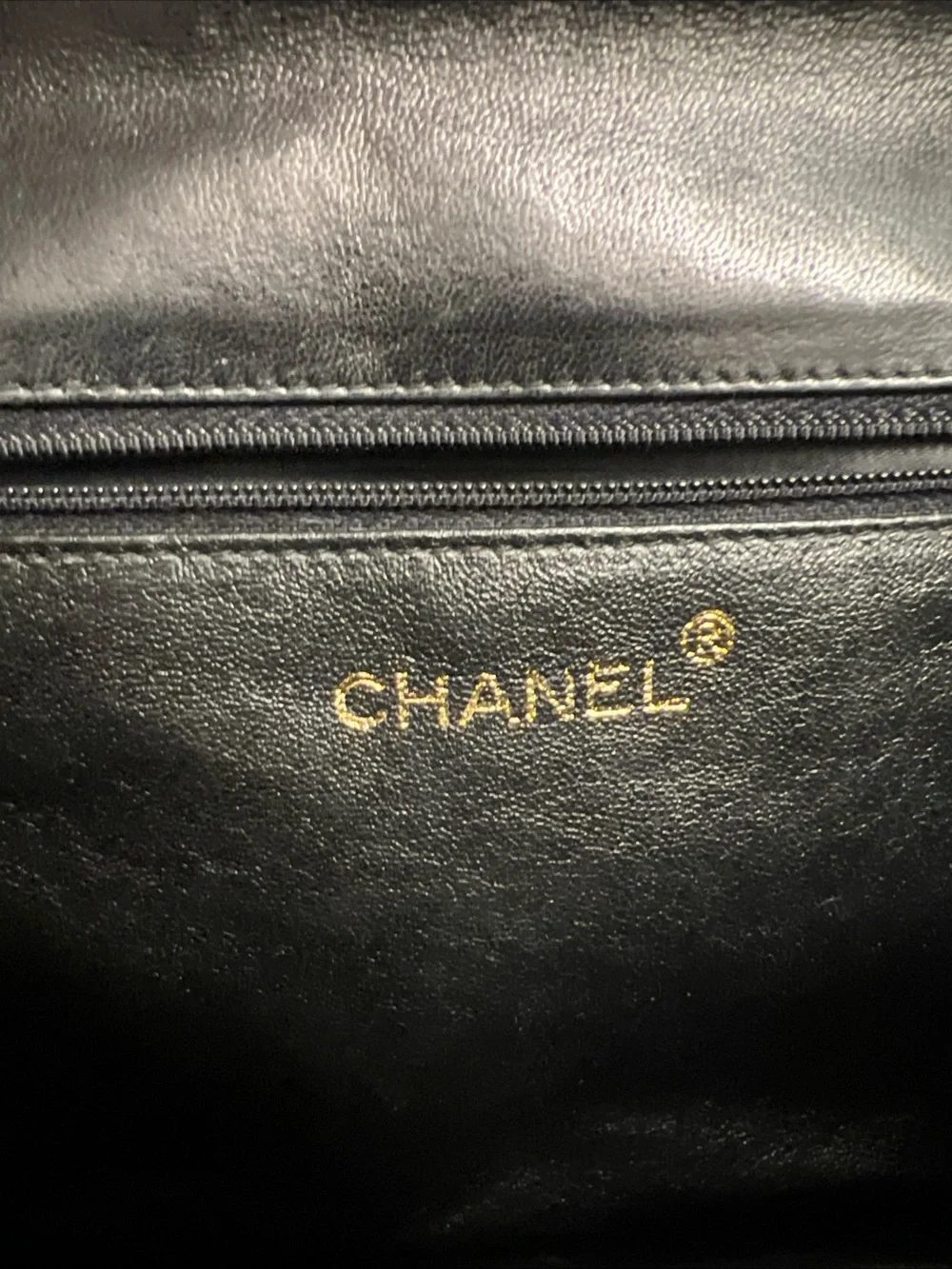 Vintage Chanel Black Lambskin Tassel Flap Bag 24k Gold HW - Black card/dust bag